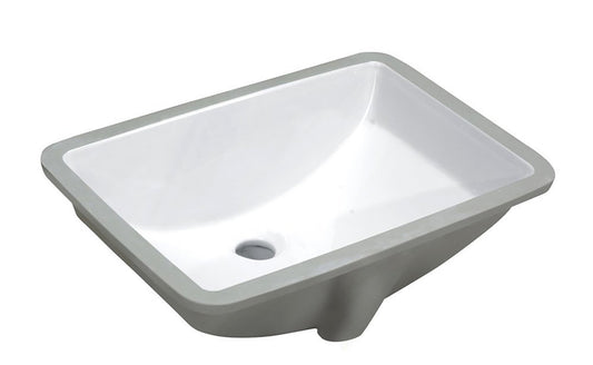 Pegasus Series 21 in. Ceramic Undermount Sink Basin in White - Luxe Bathroom Vanities