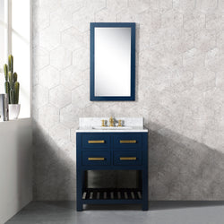 Water Creation 24 Inch Single Sink Bathroom Vanity With F2-0012 Faucet And Mirror From The Madalyn Collection - Luxe Bathroom Vanities