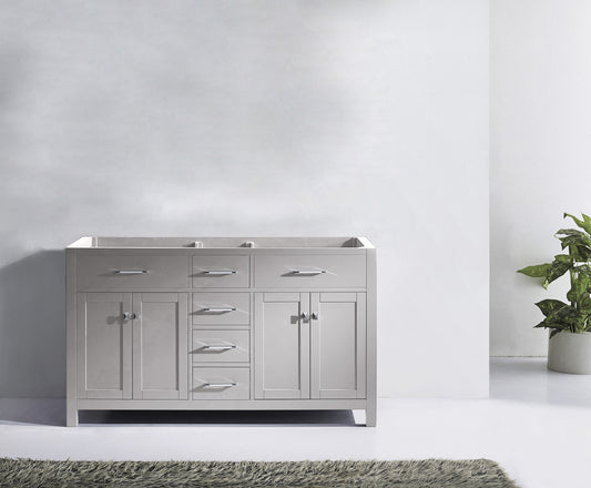 Virtu USA Caroline 60" Cabinet Only - Luxe Bathroom Vanities Luxury Bathroom Fixtures Bathroom Furniture
