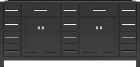 Virtu USA Caroline Parkway 72" Double Cabinet - Luxe Bathroom Vanities