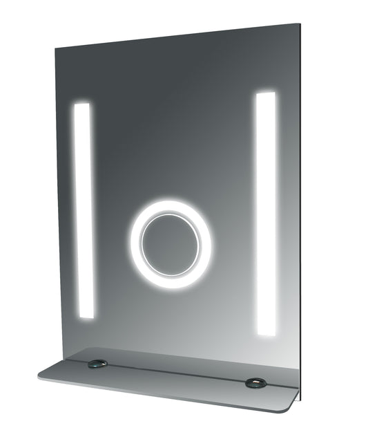 SteamSpa Tall Fog Free Bathroom Mirror with Glass Shelf - Luxe Bathroom Vanities Luxury Bathroom Fixtures Bathroom Furniture