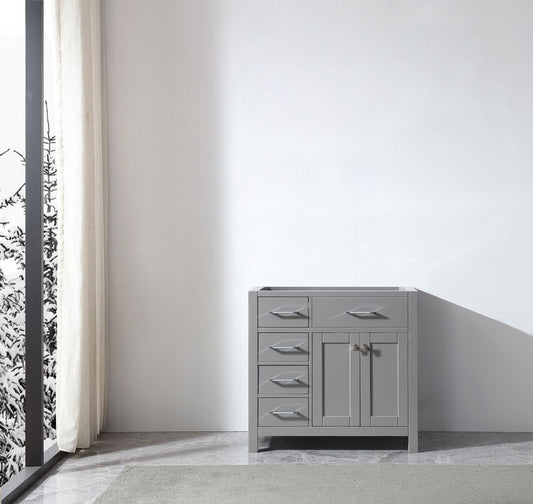 Virtu USA Caroline Parkway 36" Cabinet Only - Luxe Bathroom Vanities Luxury Bathroom Fixtures Bathroom Furniture