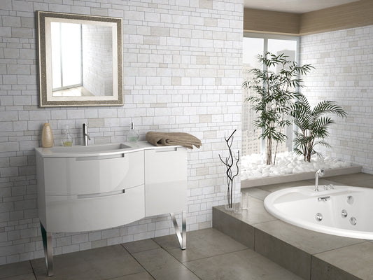 LaToscana Oasi 53" Vanity with Right Side Cabinet - Luxe Bathroom Vanities