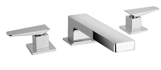 LaToscana QUADRO Roman Tub with Lever Handles - Luxe Bathroom Vanities