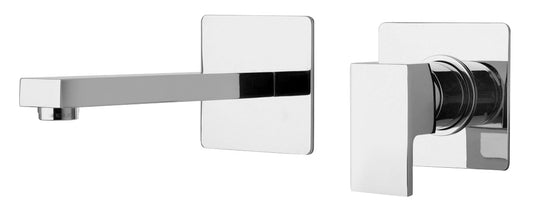 LaToscana QUADRO Single Lever Handle Wall Mount Lavatory Faucet - Luxe Bathroom Vanities