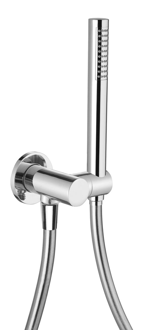 LaToscana Round Wall Mounted Brass Hand Shower Kit - Luxe Bathroom Vanities