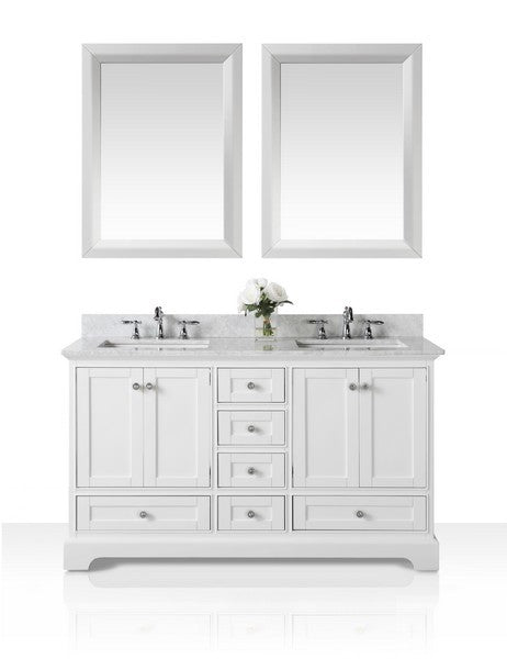 Ancerre Designs Audrey 60 in. Bath Vanity Set With Mirror - Luxe Bathroom Vanities