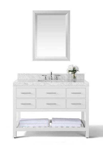 Ancerre Designs Elizabeth 48 in.Bath Vanity Set With Mirror - Luxe Bathroom Vanities