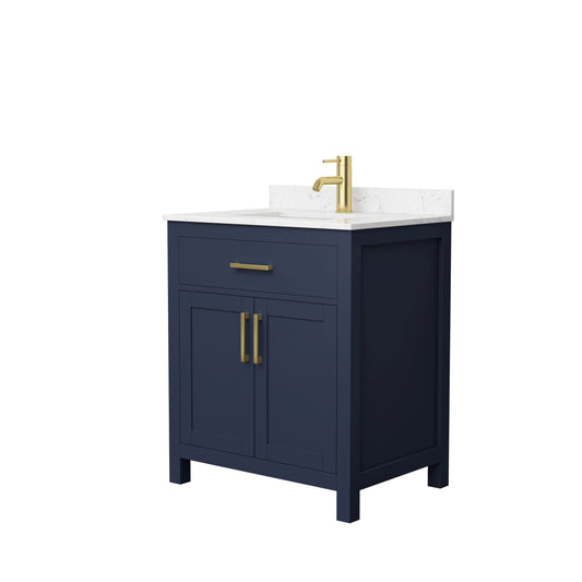 Wyndham Beckett 30 Inch Single Bathroom Vanity Undermount Square Sink - Luxe Bathroom Vanities
