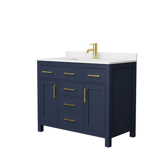 Wyndham Beckett 42 Inch Single Bathroom Vanity - Luxe Bathroom Vanities