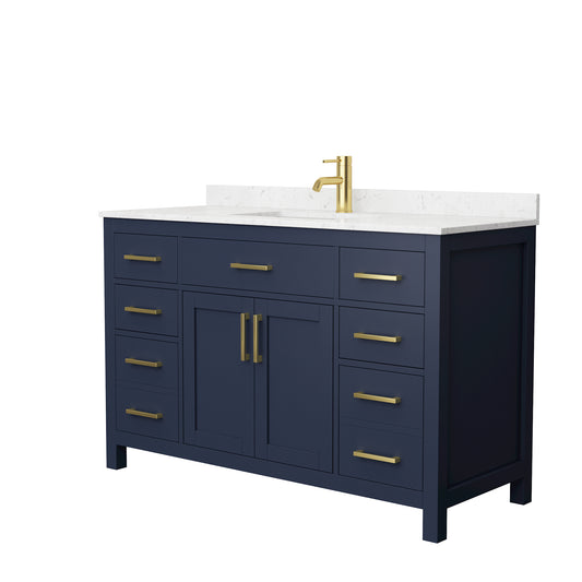 Wyndham Beckett 54 Inch Single Bathroom Vanity - Luxe Bathroom Vanities