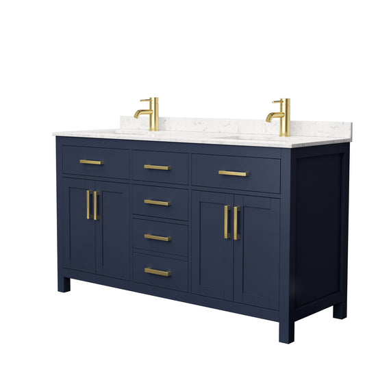 Wyndham Beckett 60 Inch Double Bathroom Vanity - Luxe Bathroom Vanities