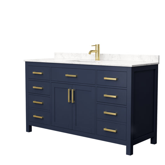 Wyndham Beckett 60 Inch Single Bathroom Vanity - Luxe Bathroom Vanities