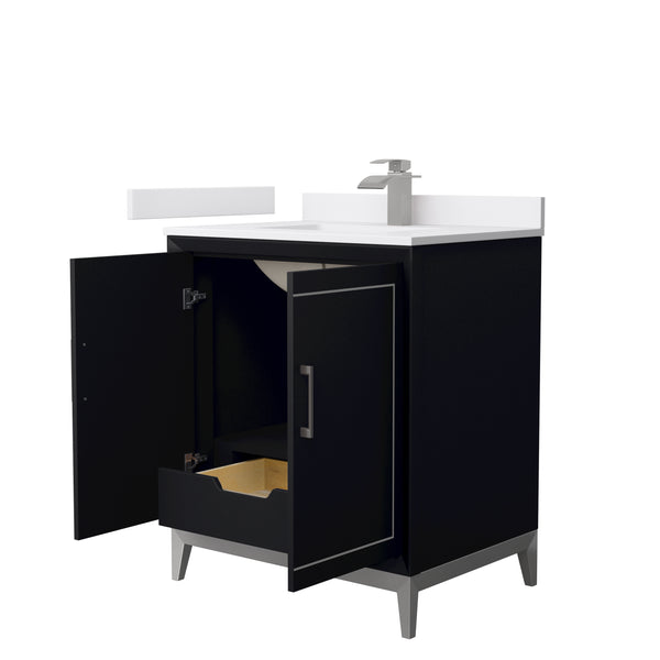 Wyndham Marlena 30 Inch Single Bathroom Vanity with Countertop and Sink - Luxe Bathroom Vanities