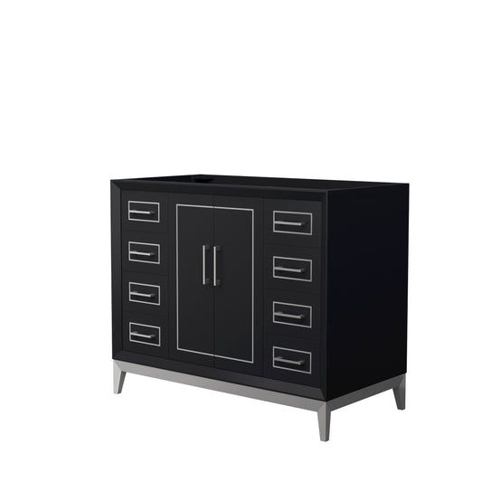 Wyndham Marlena 42 Inch Single Bathroom Vanity No Counter Top No Sink - Luxe Bathroom Vanities