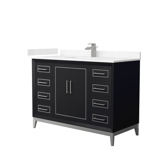 Wyndham Marlena 48 Inch Single Bathroom Vanity with Countertop and Sink - Luxe Bathroom Vanities