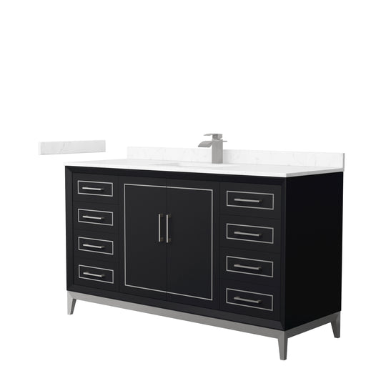 Wyndham Marlena 60 Inch Single Bathroom Vanity with Countertop and Sink - Luxe Bathroom Vanities