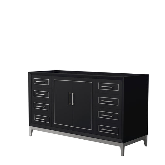 Wyndham Marlena 60 Inch Single Bathroom Vanity No Counter Top No Sink - Luxe Bathroom Vanities