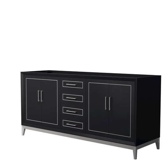 Wyndham Marlena 72 Inch Double Bathroom Vanity No Counter Top No Sink - Luxe Bathroom Vanities