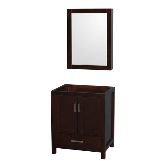 30 inch Single Bathroom Vanity, No Countertop, No Sink, and Medicine Cabinet - Luxe Bathroom Vanities Luxury Bathroom Fixtures Bathroom Furniture