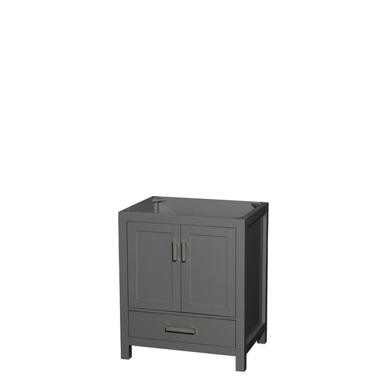 30 inch Single Bathroom Vanity in Dark Gray, No Countertop, No Sink, and No Mirror - Luxe Bathroom Vanities Luxury Bathroom Fixtures Bathroom Furniture