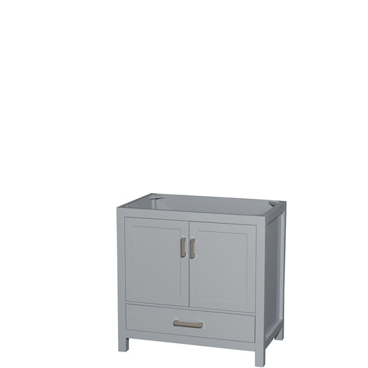 36 inch Single Bathroom Vanity in Gray, No Countertop, No Sink, and No Mirror - Luxe Bathroom Vanities Luxury Bathroom Fixtures Bathroom Furniture