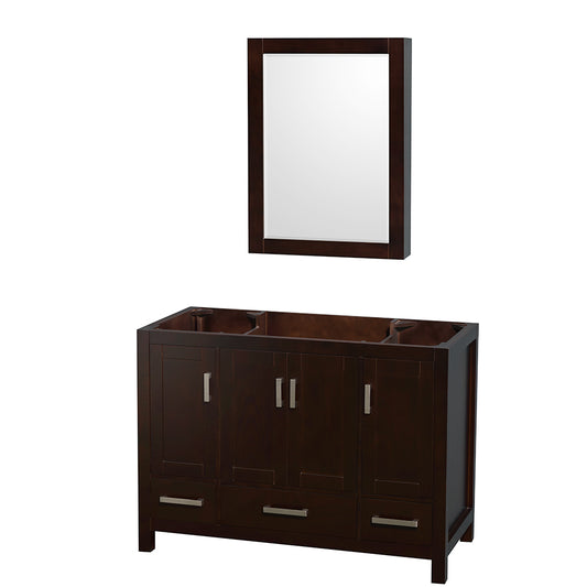 48 inch Single Bathroom Vanity, No Countertop, No Sink, and Medicine Cabinet - Luxe Bathroom Vanities Luxury Bathroom Fixtures Bathroom Furniture