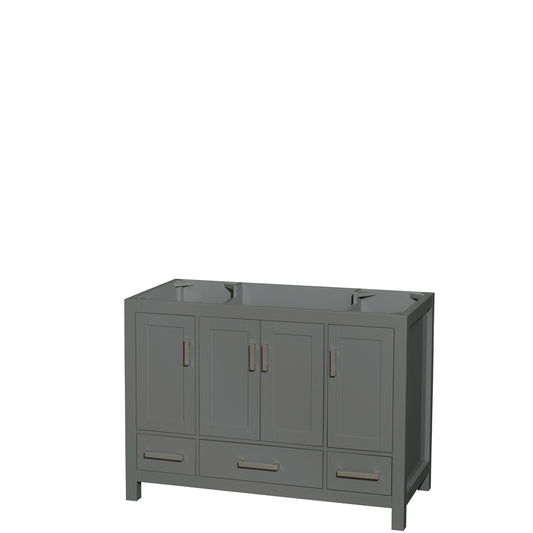 48 inch Single Bathroom Vanity in Dark Gray, No Countertop, No Sink, and No Mirror - Luxe Bathroom Vanities Luxury Bathroom Fixtures Bathroom Furniture