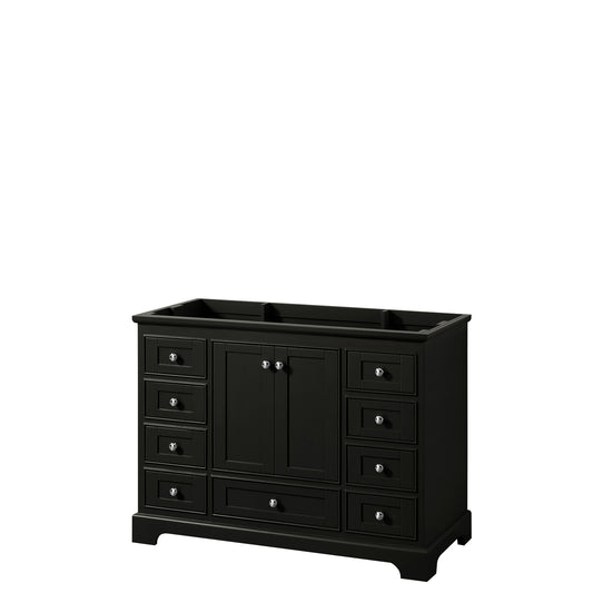 48 Inch Single Bathroom Vanity in Dark Espresso, No Countertop, No Sink, and No Mirror - Luxe Bathroom Vanities Luxury Bathroom Fixtures Bathroom Furniture
