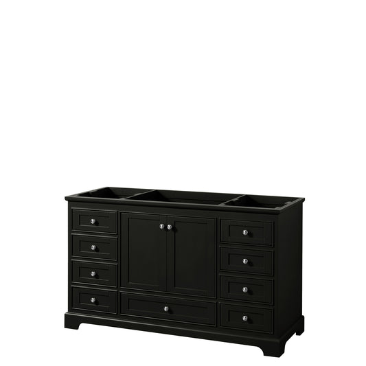 60 Inch Single Bathroom Vanity in Dark Espresso, No Countertop, No Sink, and No Mirror - Luxe Bathroom Vanities Luxury Bathroom Fixtures Bathroom Furniture