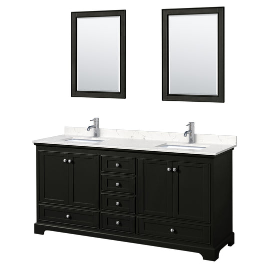 Wyndham Deborah 72 Inch Double Bathroom Vanity - Luxe Bathroom Vanities