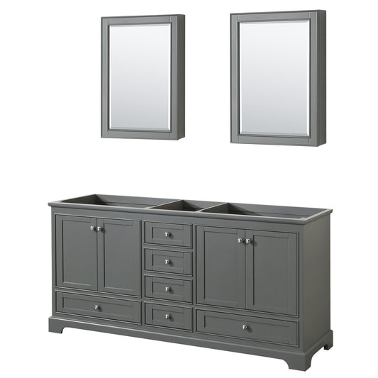 72 inch Double Bathroom Vanity, No Countertop, No Sinks, and Medicine Cabinets - Luxe Bathroom Vanities Luxury Bathroom Fixtures Bathroom Furniture