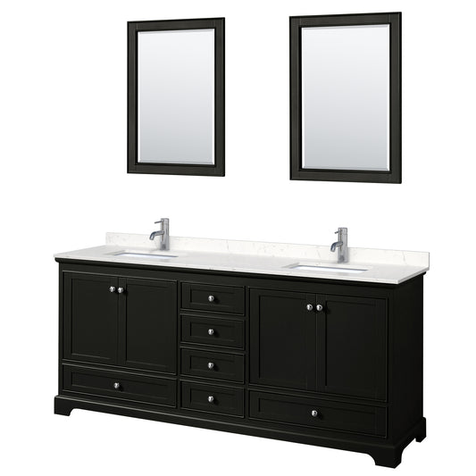 Wyndham Deborah 80 Inch Double Bathroom Vanity - Luxe Bathroom Vanities
