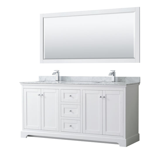 Wyndham Avery 72 Inch Double Bathroom Vanity - Luxe Bathroom Vanities