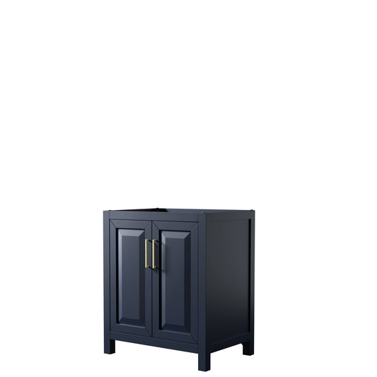 30 Inch Single Bathroom Vanity in Dark Blue, No Countertop, No Sink, No Mirror - Luxe Bathroom Vanities Luxury Bathroom Fixtures Bathroom Furniture
