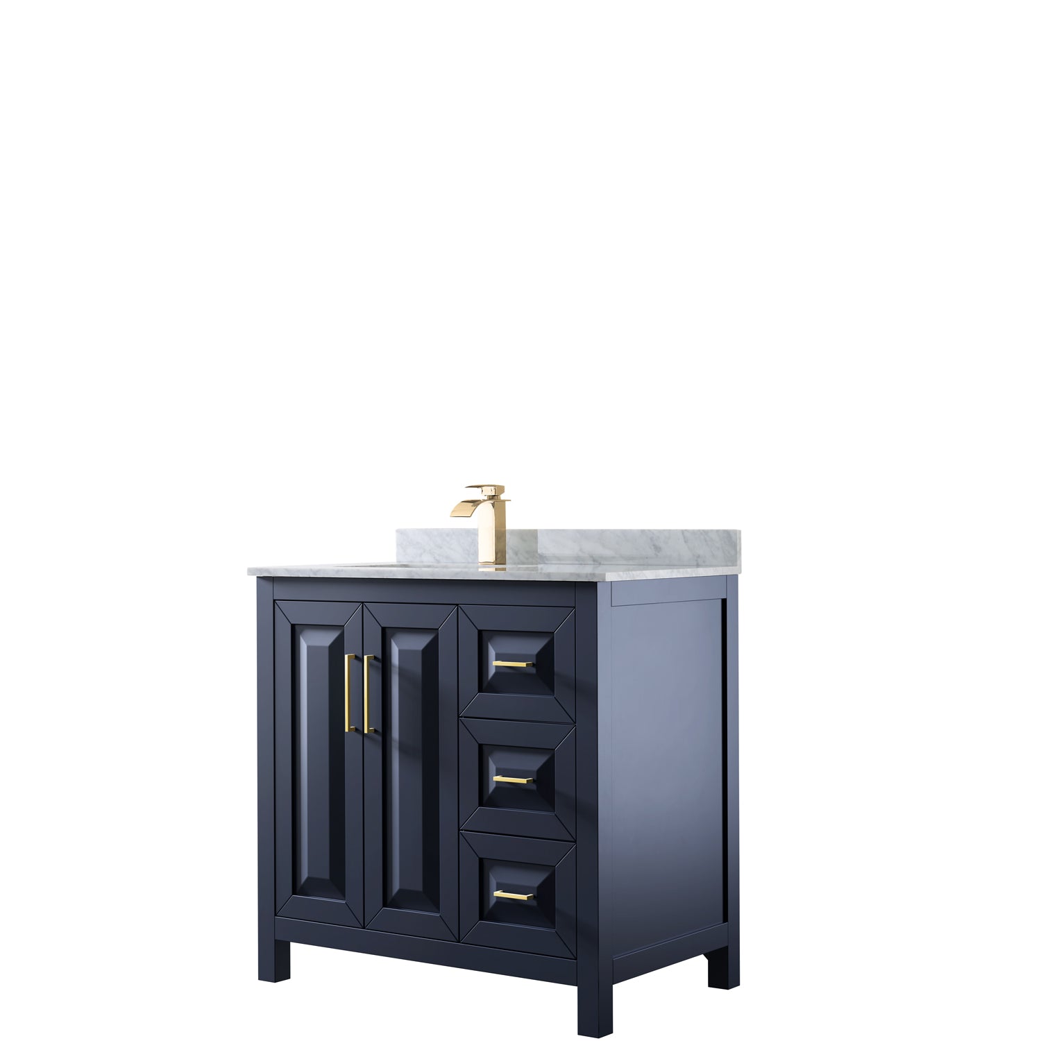 Daria 30 Vanity - Dark Blue  Beautiful bathroom furniture for every home  - Wyndham Collection