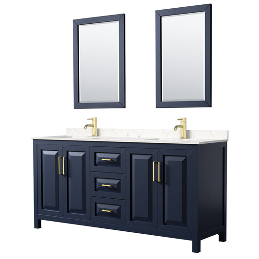 Wyndham Daria 72 Inch Double Bathroom Vanity - Luxe Bathroom Vanities