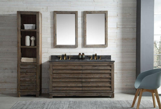 Legion Furniture 60" Wood Sink Vanity Match With Marble Wh 5160" Top -No Faucet - Luxe Bathroom Vanities