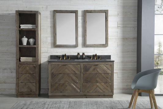 Legion Furniture 60" Wood Sink Vanity Match With Marble Wh 5160" Top -No Faucet - Luxe Bathroom Vanities