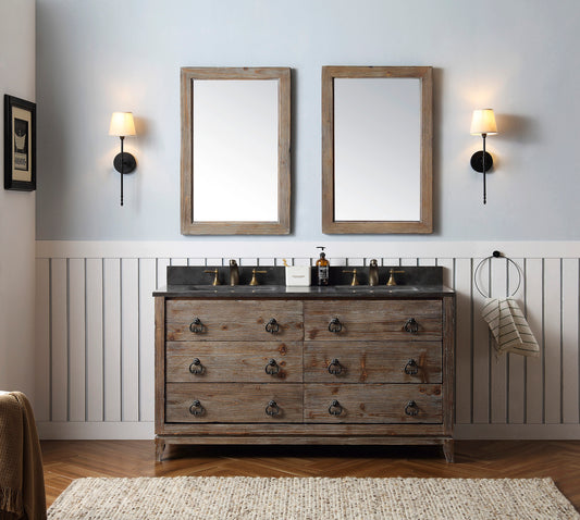 Legion Furniture 60" Wood Sink Vanity Match With Marble Wh 5160" Top -No Faucet - Luxe Bathroom Vanities