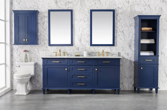 Legion Furniture 72" Double Single Sink Vanity Cabinet With Top - Luxe Bathroom Vanities