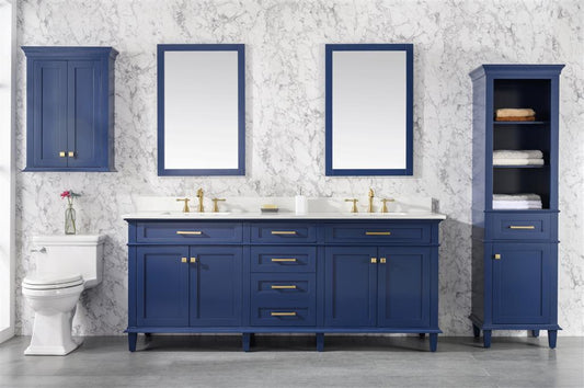 Legion Furniture 80" Double Sink Vanity Cabinet With Top - Luxe Bathroom Vanities