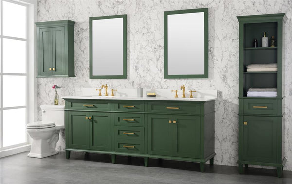 Legion Furniture 80" Double Sink Vanity Cabinet With Top - Luxe Bathroom Vanities
