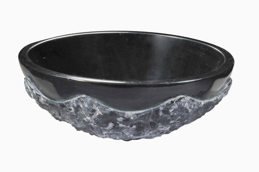 Dragons Crest Vessel Sink in Black Jade - Luxe Bathroom Vanities