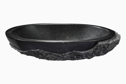 Dragons Peak Vessel Sink in Mandy Black - Luxe Bathroom Vanities