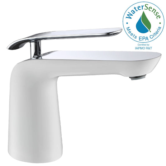 Etude Series Single Hole Single-Handle Low-Arc Bathroom Faucet in Polished Chrome - Luxe Bathroom Vanities