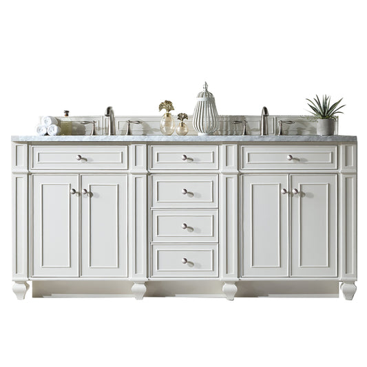 James Martin Bristol 72" Double Vanity with 3 CM Countertop - Luxe Bathroom Vanities