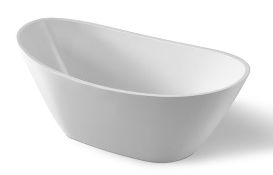 Cross Series 5.58 ft. Freestanding Bathtub in White - Luxe Bathroom Vanities Luxury Bathroom Fixtures Bathroom Furniture