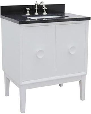 30" Single Vanity In White Finish Cabinet Only - Luxe Bathroom Vanities