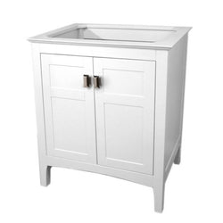 Bellaterra Home 30" Single vanity-dark gray-cabinet only - Luxe Bathroom Vanities